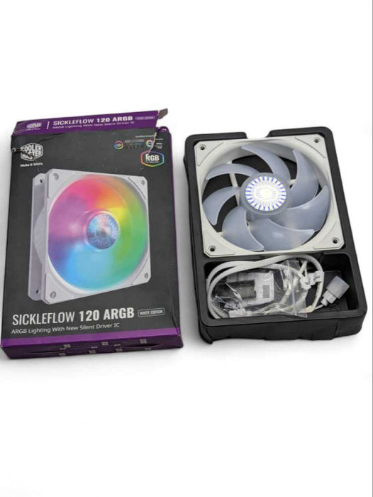 Cooler Master SickleFlow 120 Fan ARGB 120mm Fan White  -