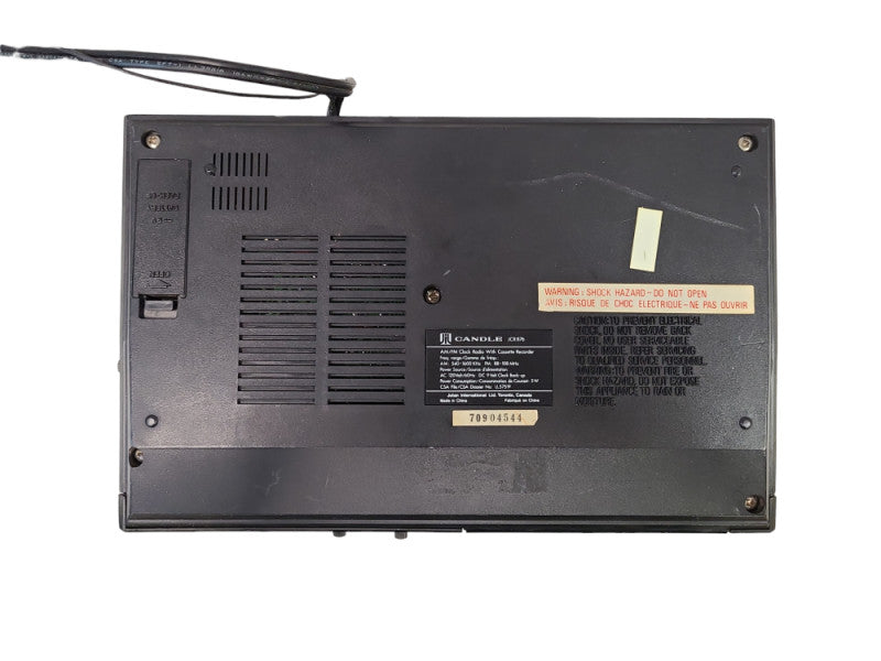 Candle JCR876, Clock Radio Cassette Recorder, READ