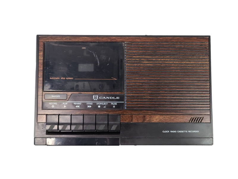 Candle JCR876, Clock Radio Cassette Recorder, READ