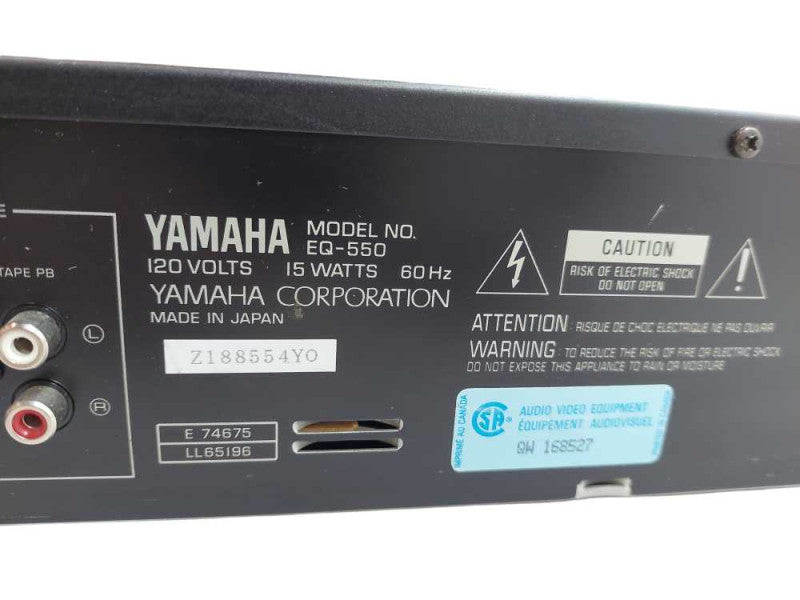 Yamaha Natural Sound Grapic Equalizer Model: EQ-550 =