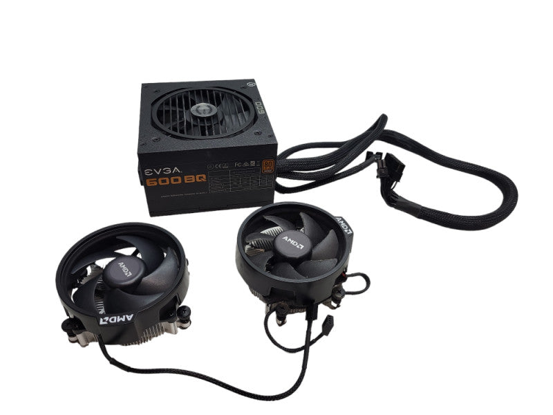 EVGA 600BQ 80 Bronze 600W Semi Modular FDB PSU with 2 CPU Fans &