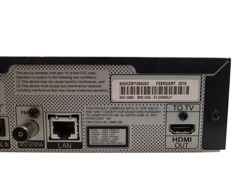 LG BH5140S 3D BLU-RAY Player HT Receiver only, No Speaker