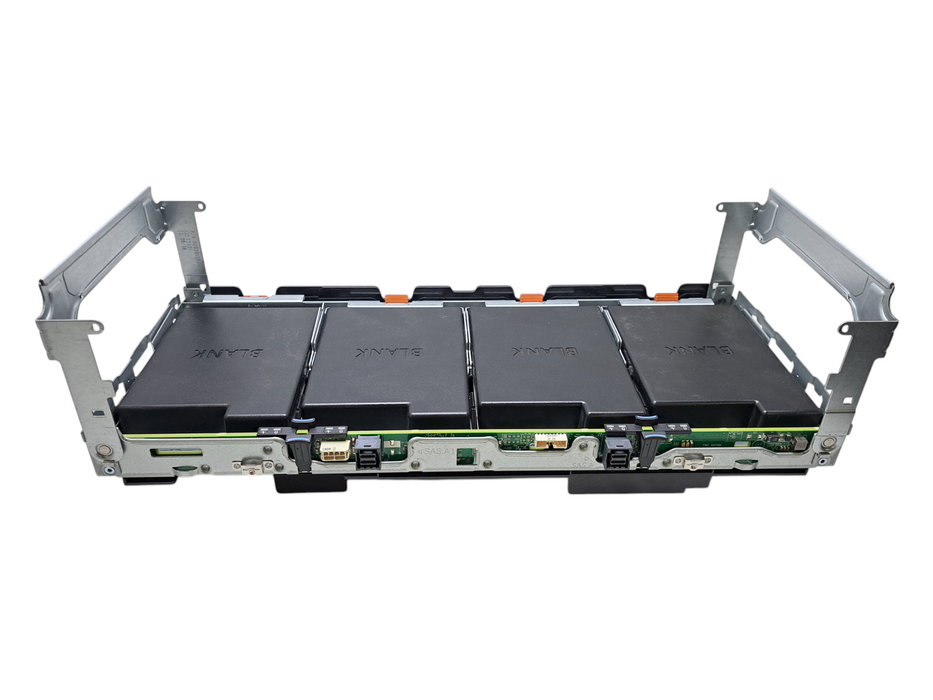 Dell R740xd 4 x 3.5" Drive Expansion Backplane Bay F7DF5 w/ Disk Trays )