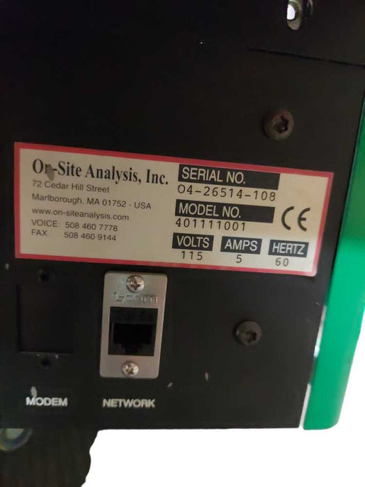 On Site Oil Analyser Machine Model: 401111001- 115Volts 5Amps 60Hertz (Parts) =