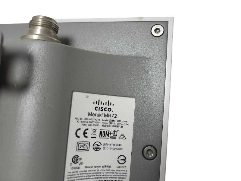 Cisco Meraki MR72-HW Cloud-Managed Access Point No Antenna *Unclaimed* Q$