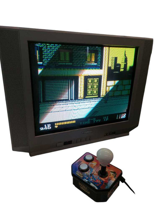 Toshiba CRT 20\\" TV Model: 20AF41C & Double Dragon Fight Arcade Stick  =