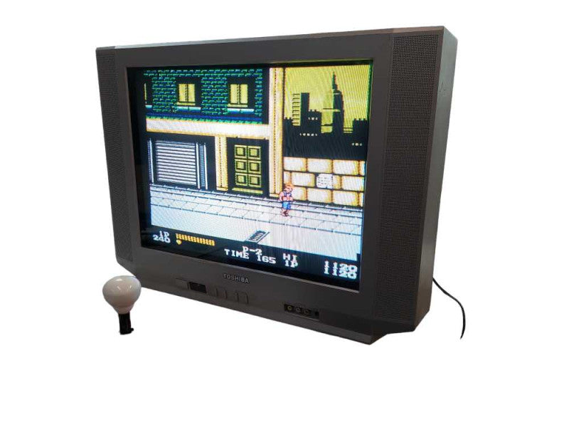 Toshiba CRT 20\\" TV Model: 20AF41C & Double Dragon Fight Arcade Stick  =