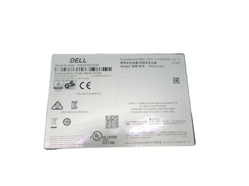 Dell SonicWALL SuperMassive 9800 Network Security Appliance Q%\t %