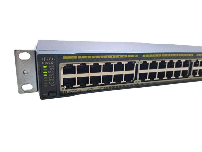 Cisco WS-C2960S-48FPS-L V04 | 48-Port Gigabit PoE+ 740W Network Switch