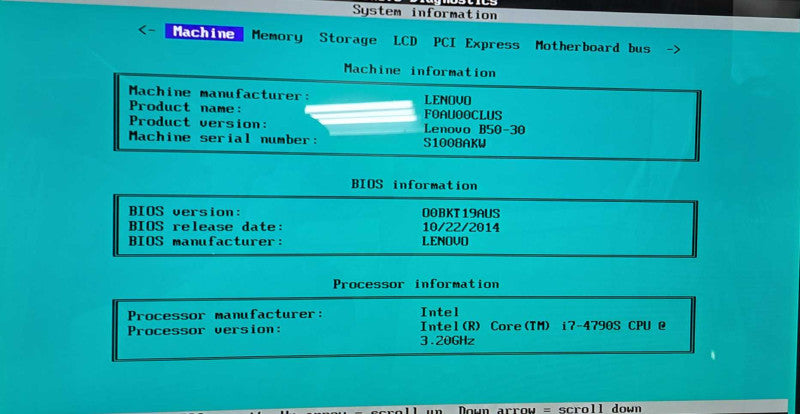 Lenovo B50-30 AIO | i7-4790S @ 3.20GHz 4C, 16GB DDR3, 2TB HDD, Geforce 840A
