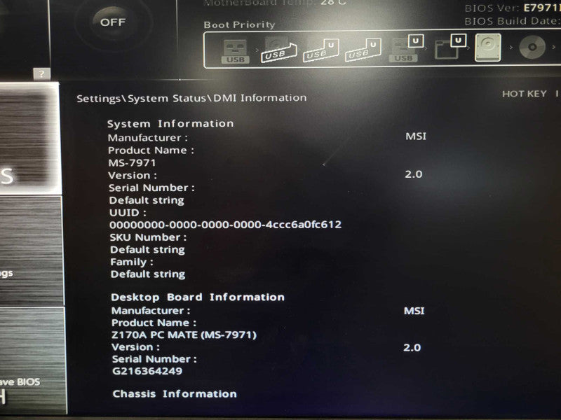 Custom/MSI Tower PC, Core I7-6700 3.4GHz, 32GB DDR4, 550W PSU, 8x 3.5\\" Trays _