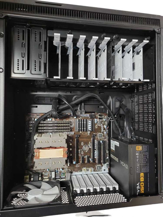 Custom/MSI Tower PC, Core I7-6700 3.4GHz, 32GB DDR4, 550W PSU, 8x 3.5\\" Trays _