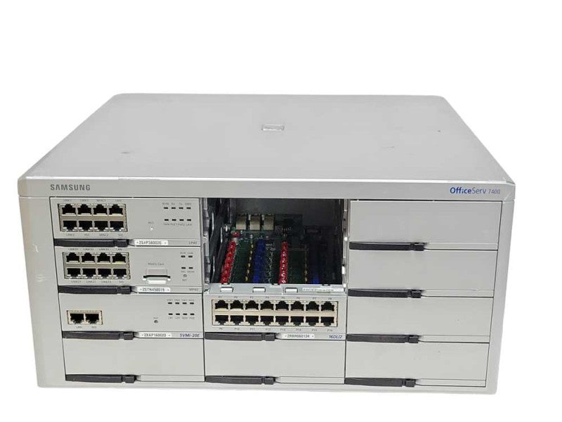Samsung OfficeServ 7400 with 1x LP40 1x MP40, 1x 16DLI2, 1x SVMi-20E, READ _