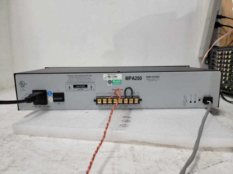 BIAMP MPA250 Single Channel 250W Rackmount Amplifier