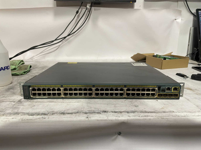 Cisco WS-C2960S-48FPS-L 48-Port PoE Gigabit Managed Switch w/ C2960S-STACK