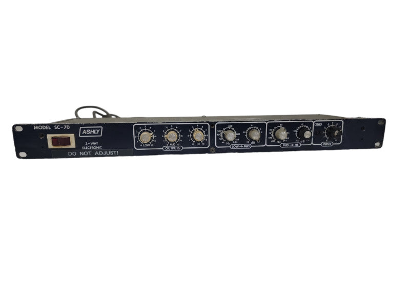 Ashly SC-70, 3-Way Crossover, Blueface, Vintage Rack