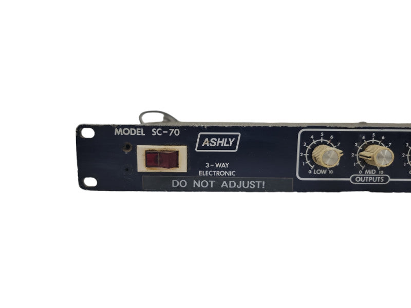 Ashly SC-70, 3-Way Crossover, Blueface, Vintage Rack