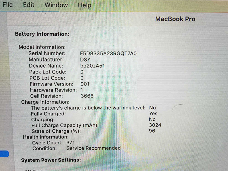 Apple Macbook Pro 2017 13\\" 2-Core i5-7360U @ 2.3GHz 8GB DDR3 250GB SSD (