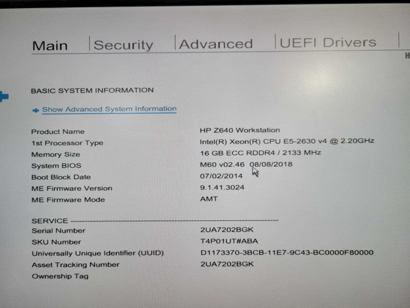 HP Z640 Workstation | Xeon E5-2630 v4 @2.20GHz 10C, 16GB DDR4, Quadro K2000 !