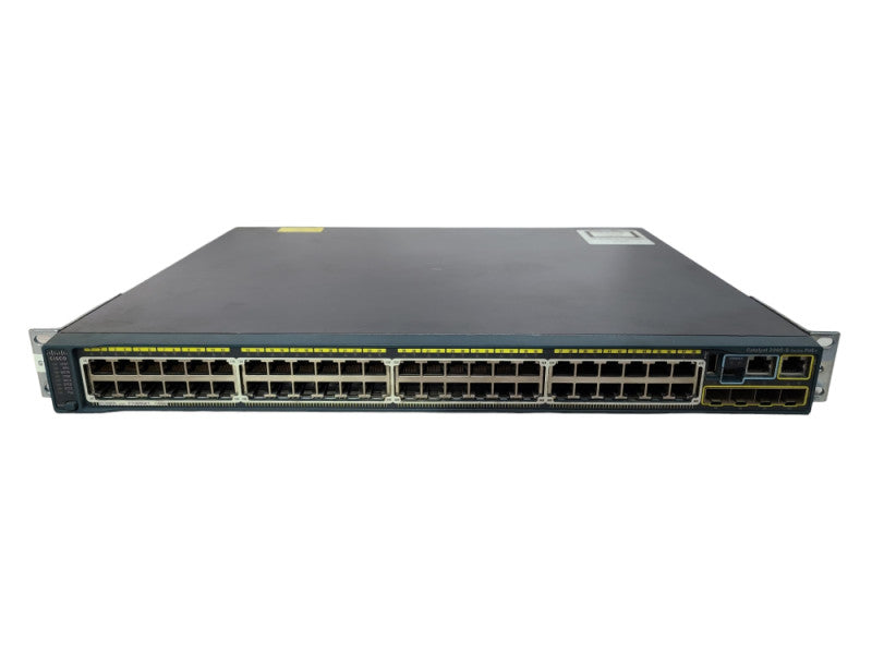 Cisco WS-C2960S-48FPS-L 48-Port PoE Gigabit Managed Switch w/ C2960S-STACK