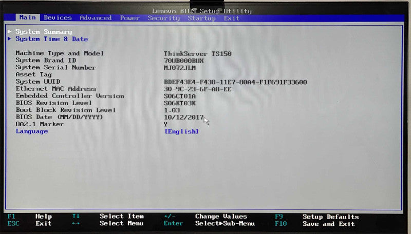 Lenovo ThinkServer TS150 Workstation, Xeon E3-1245 V6 3.70GHz, 16GB RAM