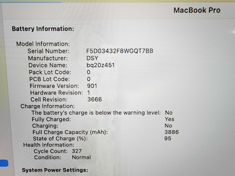 Apple Macbook Pro 2017 13\\" 2-Core i5-7360U @ 2.3GHz 16GB DDR3 250GB SSD (