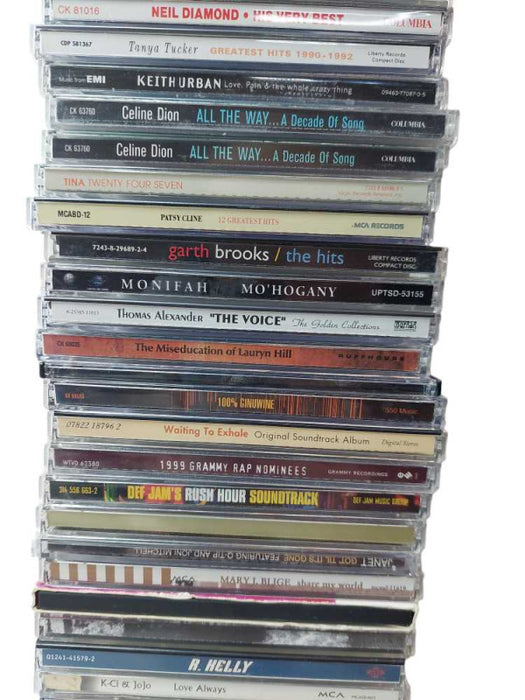 Bundle of 58 CDs In The Cases mixed Music , 1980s ,1990s ,2000s Variuos Music =