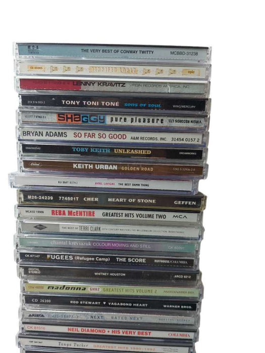 Bundle of 58 CDs In The Cases mixed Music , 1980s ,1990s ,2000s Variuos Music =