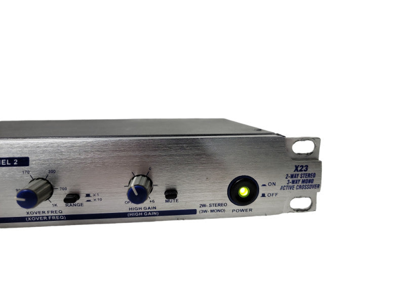 Alto X23 2 Way Stereo/3 Way Mono Active Crossover Rack Unit