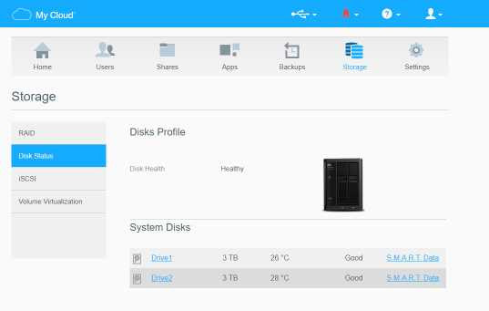 Western Digital WD My Cloud Pro PR2100 NAS, 2x 3TB HDDs