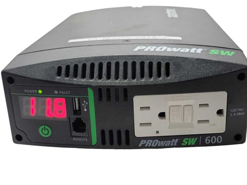 Xantrex Inverter, PROwatt SW 600W 12V True-Sine, READ _