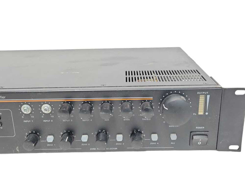 Factor X-7240-4 four zone commercial mixer amplifier, READ _