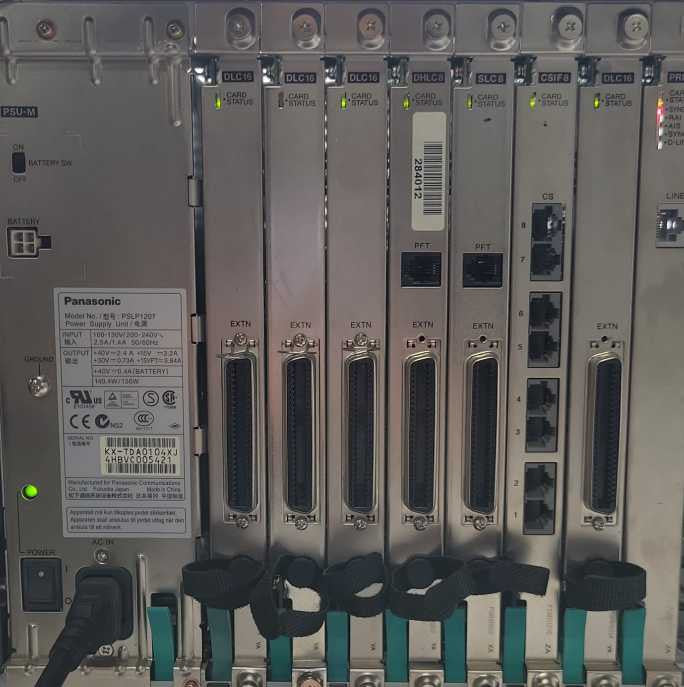 Panasonic KX-TDA200 Hybrid IP PBX System with Cards, See Detail _