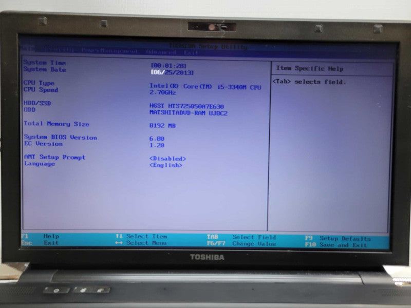 Toshiba Tecra R950 Core i5-3340M | 8GB Ram | 500GB HDD   BudLap