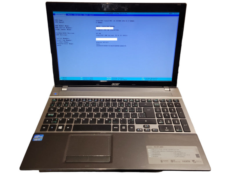 Acer Aspire V3-571 15.6\\" Core i5-3510M@2.5GHz 8GB DDR3 RAM 180GB SSD READ = BudLap
