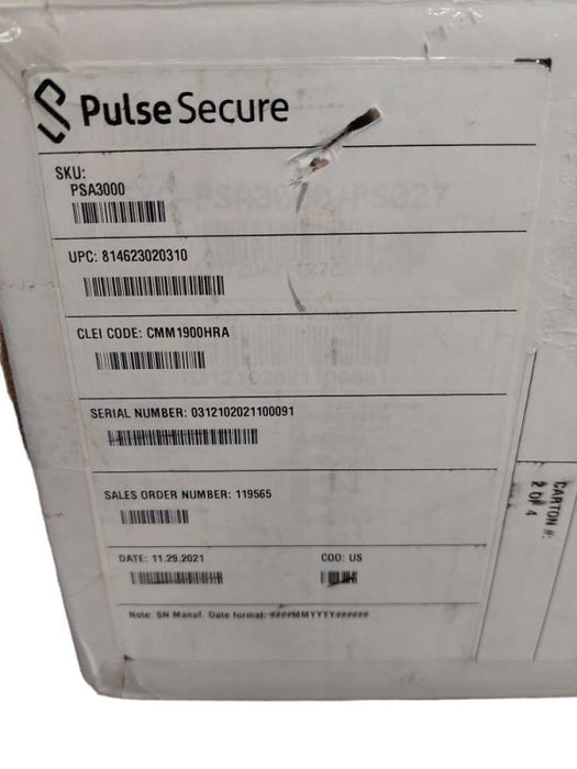 Pulse Secure Model: PSA3000 Secure Appliance Firewall  Q=