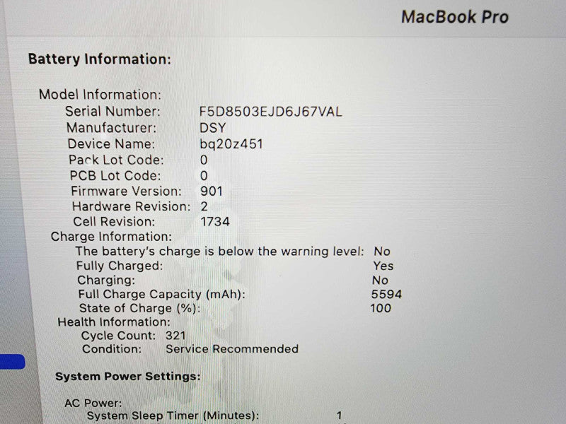 Apple Macbook Pro 2018 15\\" 6-Core i7-8850H @ 2.6GHz 32GB DDR4 500GB SSD Radeon Pro 560X 4GB (
