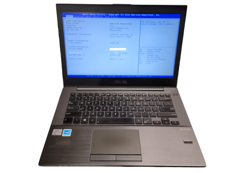 ASUS BU400A Intel Core i5-3317U@1.7GHz 12GB DDR3 RAM 180GB SSD READ = BudLap