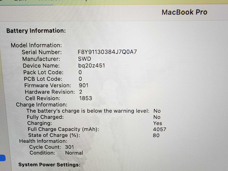 Apple Macbook Pro 2018 13\\" 4-Core i5-8259U @ 2.3GHz 8GB DDR3 500GB SSD (