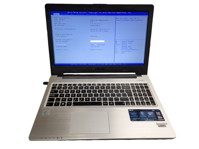 ASUS S56C 15.6\\" Intel Core i7-3517U@1.9GHz 6GB DDR3 RAM 180GB SSD = BudLap