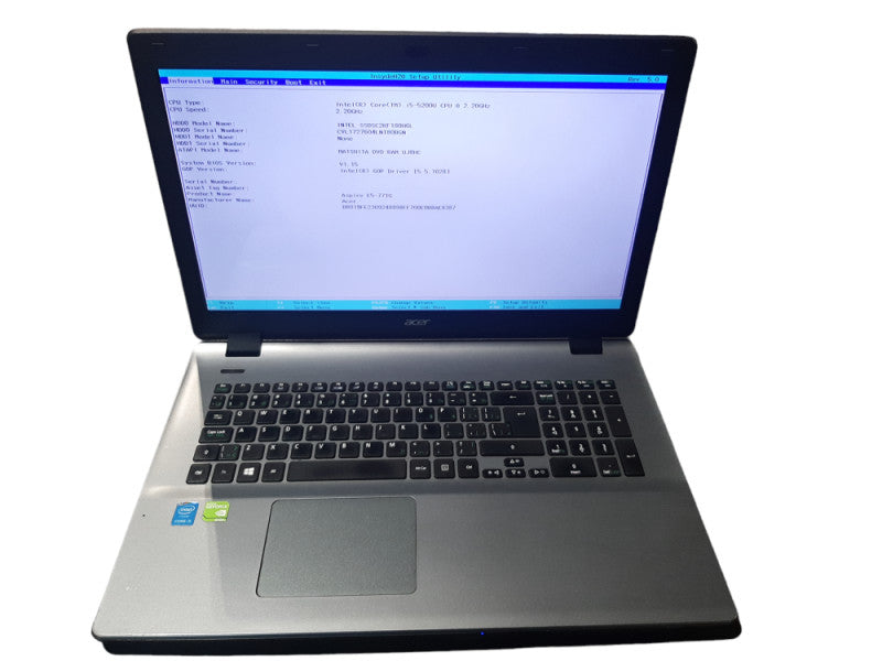 Acer Aspire E5-771G i5-5200U NVIDIA 840M  2.2GHz 8GB RAM 180GB SSD READ!  BudLap