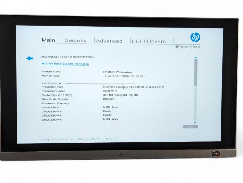 HP Z640 Workstation Intel Xeon E5-2630 v4 @ 2.20Ghz, 16GB RAM, 512GB NVMe  -