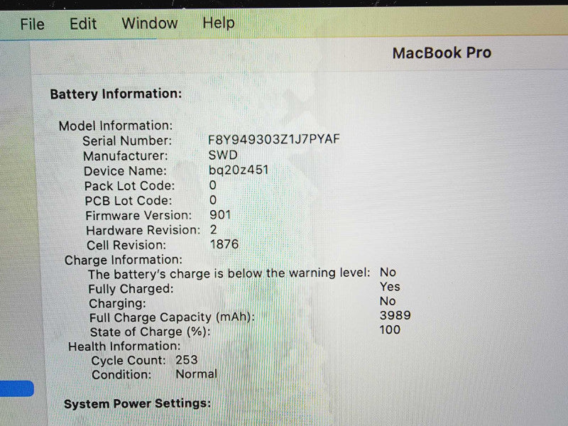 Apple Macbook Pro 2019 13\\" 4-Core i58279U @ 2.4GHz 8GB DDR3 500GB SSD (