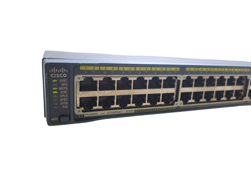 Cisco WS-C2960S-48LPS-L, 48-Port Gigabit PoE+ Managed Switch w/ Stack