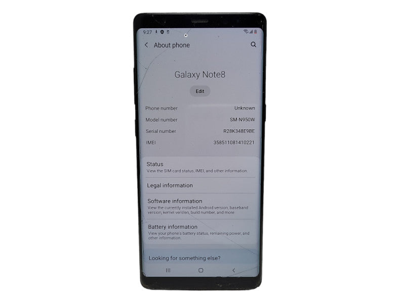 Samsung Galaxy Note 8 64GB (SM-N950W) - READ  $