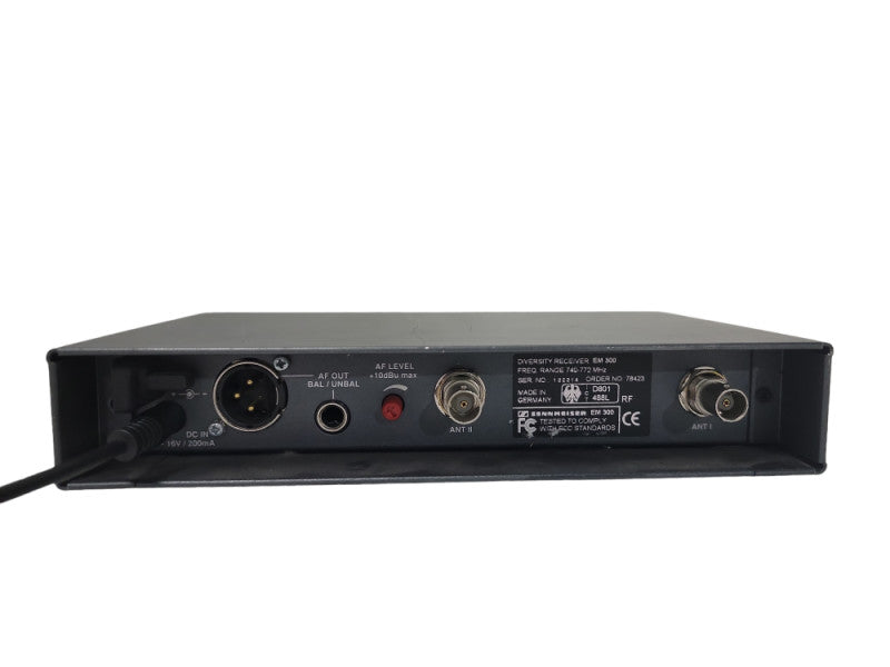 Sennheiser ew300 EM300 Diversity Receiver Freq Range 630-662 MHz
