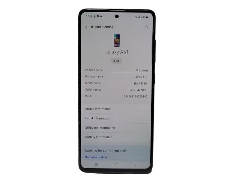 Samsung Galaxy A51 64GB (SM-A515W) READ  $