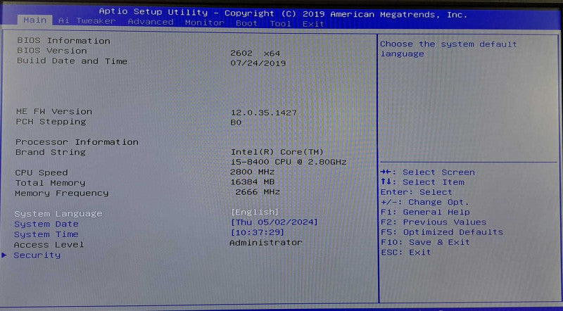 Custom PC | Asus Prime B360M-C, i5-8400 @ 2.80GHz 6C, 16GB DDR4, 500W PSU