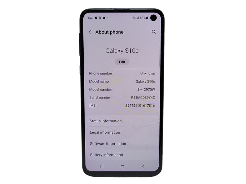 Samsung Galaxy S10e 128GB (SM-G970W) READ $