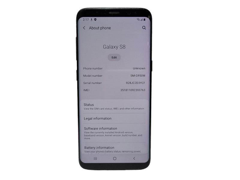 Samsung Galaxy S8 64GB (SM-G950W) - READ $